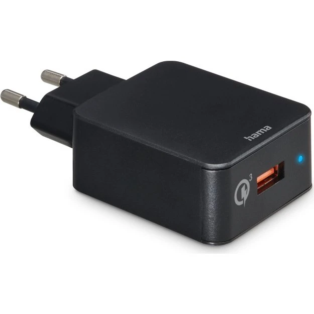 Hama Fast Charger 1x USB-A Qualcomm 19,5W Sort