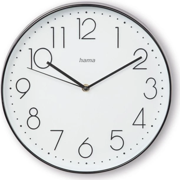Hama Corsica Vægur 30 cm Sort/Hvid