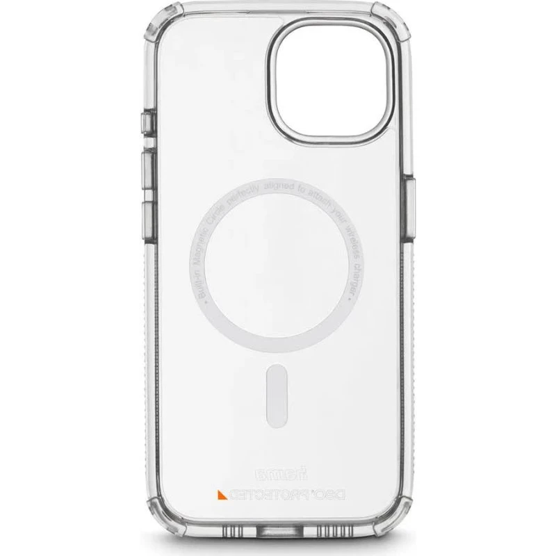 Hama Extreme Protect Cover til iPhone 15, Transparent, MagSafe Kompatibel