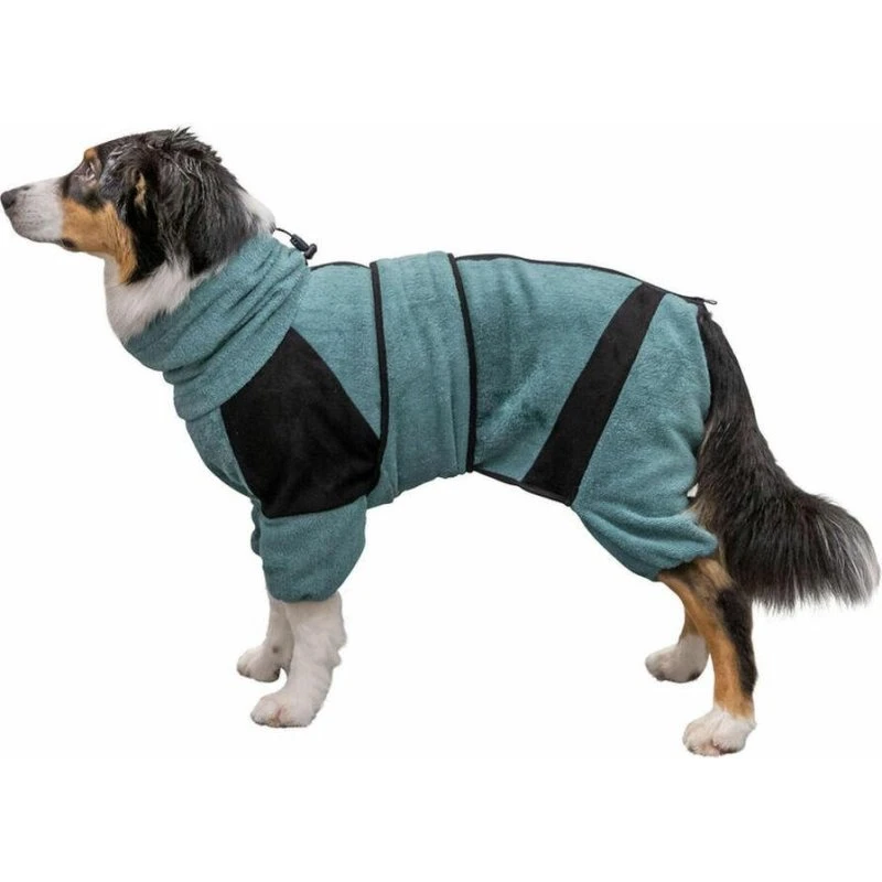 Trixie Hundebadekåbe Blå S, 100% Bomuld