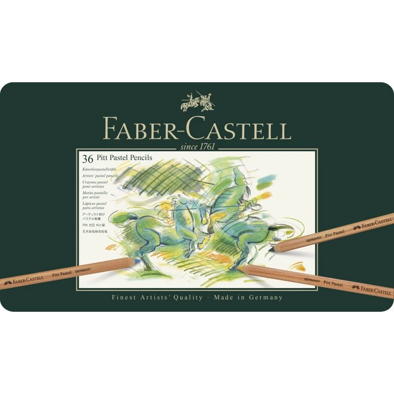 Faber-Castell Pitt Pastelblyanter 36 Farver i Blyantboks