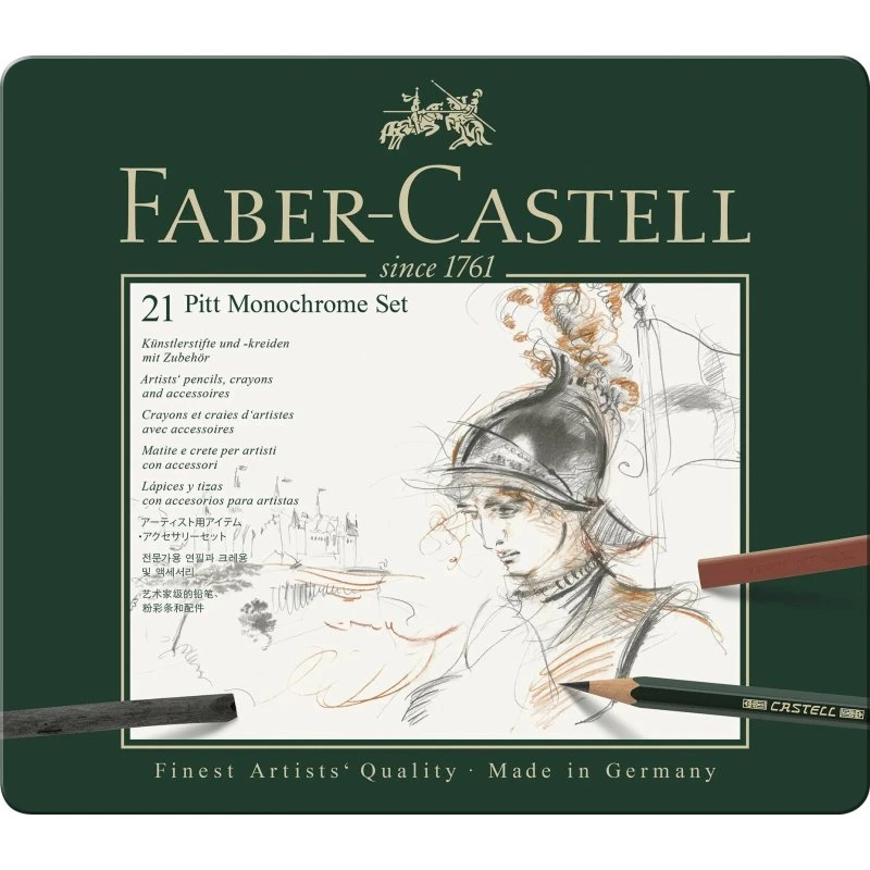 Faber-Castell Pitt Monokrom Farveblyant 21 stk