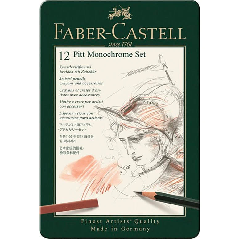 Faber-Castell Pitt Monokrom Blyanter (12 stk)