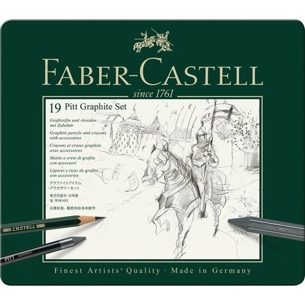 Faber-Castell Pitt Graphite Sæt i Tin æske (19 stk)