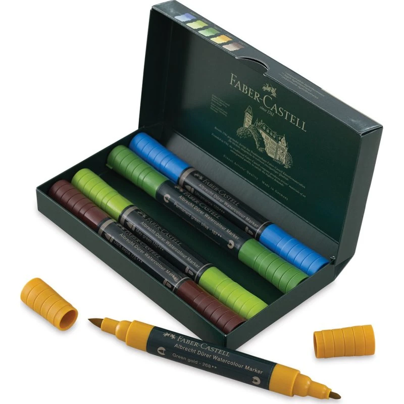 Faber-Castell Albrecht Dürer Akvarellmarkør 5 Farver - Plein Air