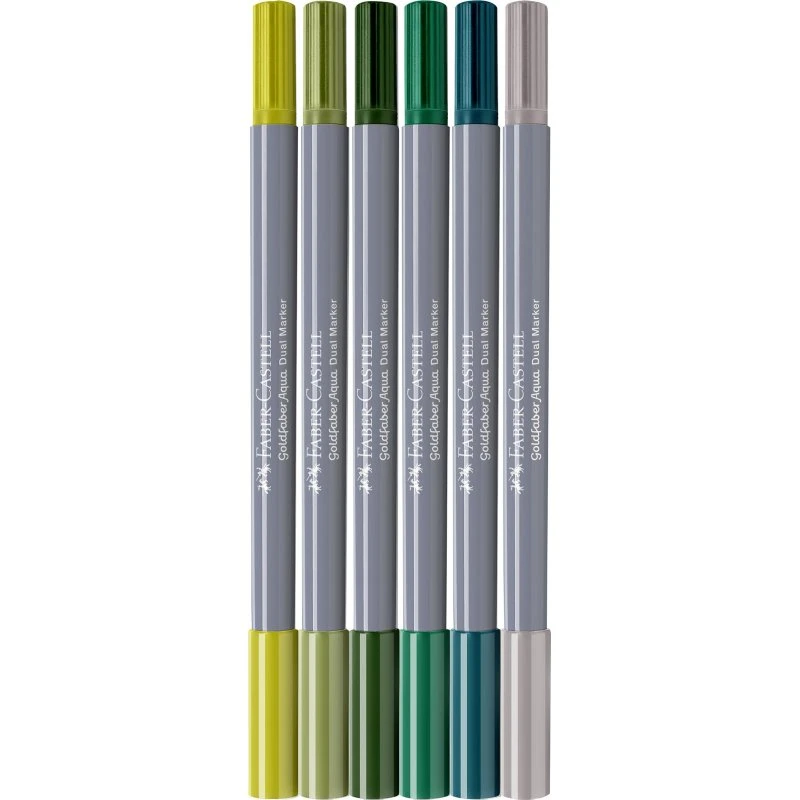 Faber-Castell Goldfaber Aqua Dual Marker Jungle 6 farver