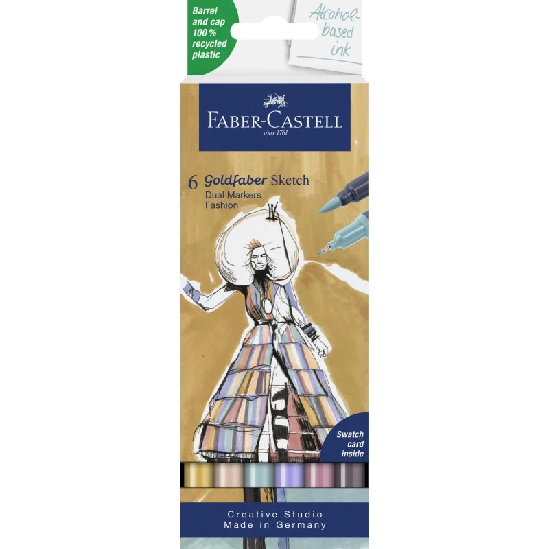 Faber-Castell Goldfaber Sketch Marker Pashion 6 Farver