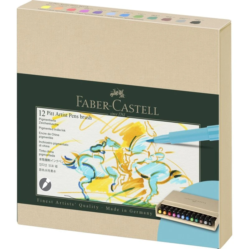 Faber-Castell Pitt Artist Fineliners 12 Farver