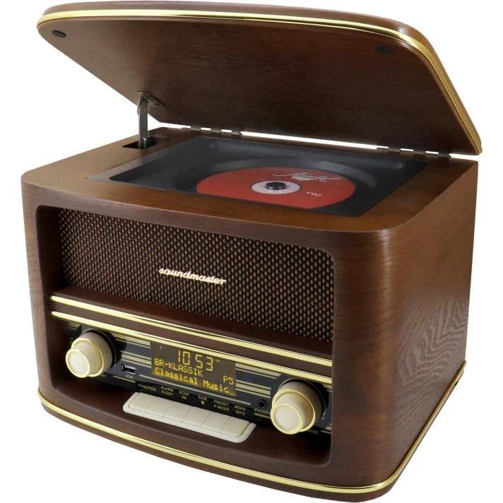 Soundmaster NR961 Retro-stereo med DAB+/Bluetooth