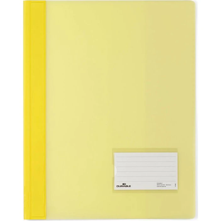 Durable Gennemskinnelig Gul Fladbarrefil A4