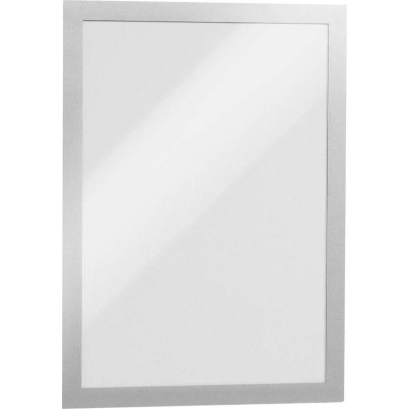 Durable Duraframe Selvklæbende Inforamme A4 Sølv (10pk)
