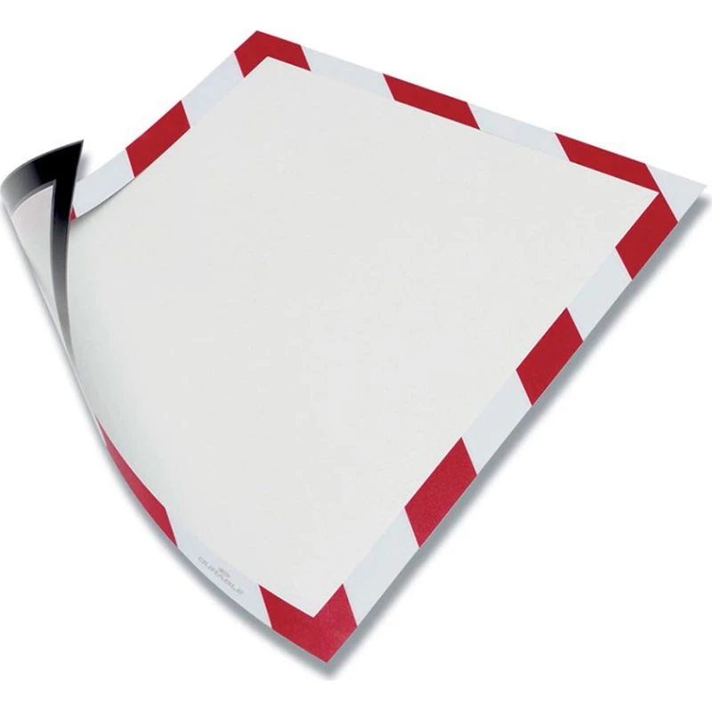 Durable Duraframe® Magnetisk Security A4 Rød/Hvid (5 stk)