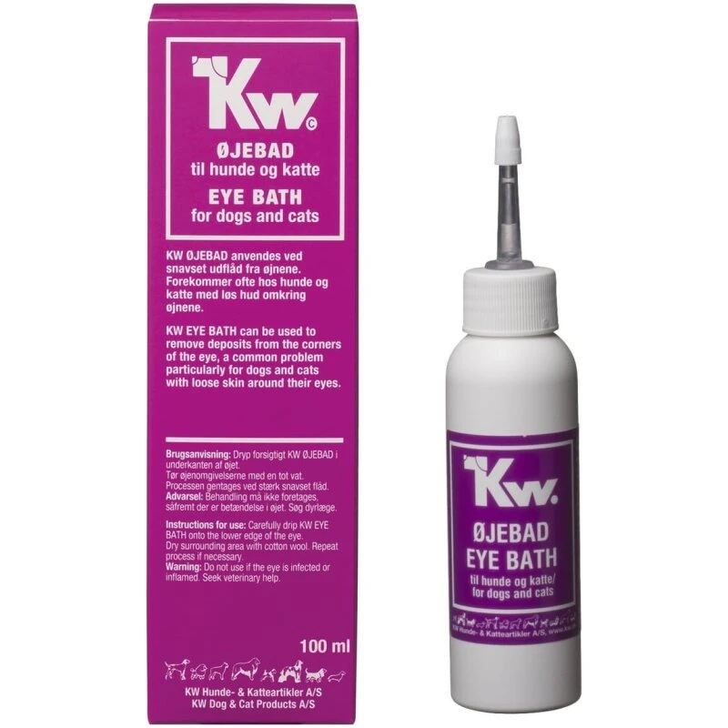 KW Øjebad hund & kat 100 ml