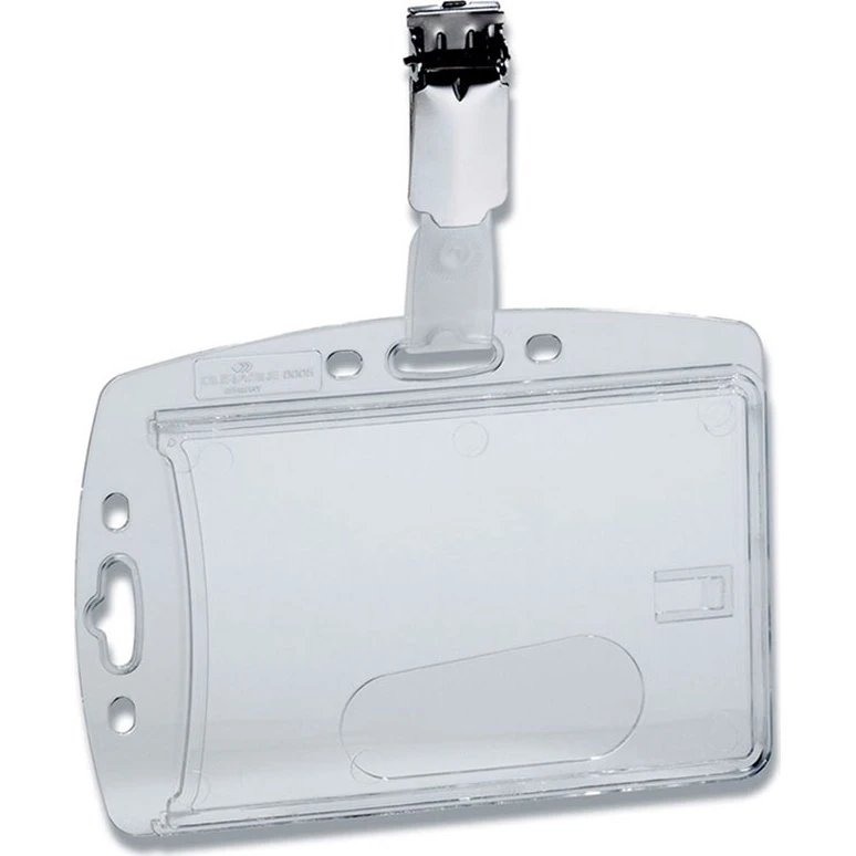 Durable Kortholder med Klemme 54x85mm, 25 stk