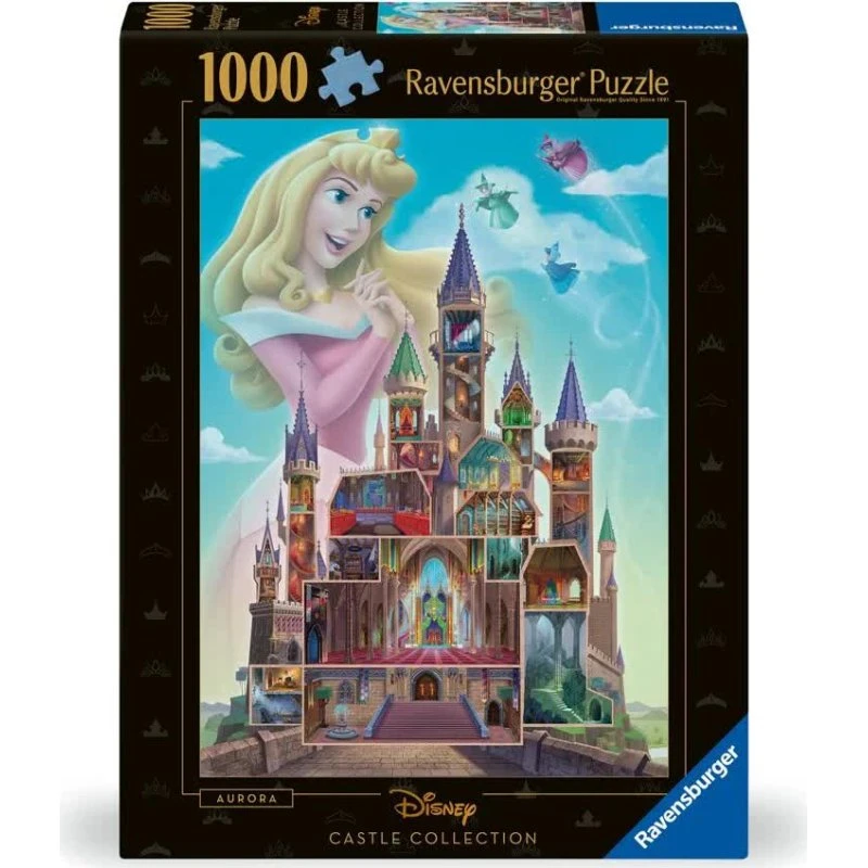 Ravensburger Disney Castles Aurora Puslespil 1000 Brikker