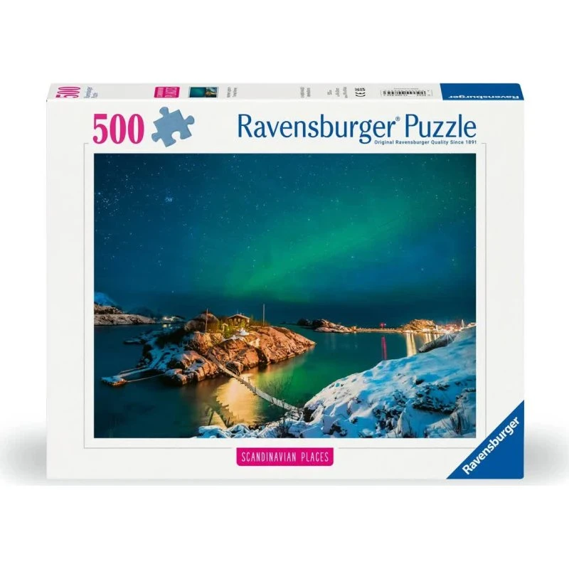 Ravensburger Northern Lights In Bergsfjord 500 Brikker