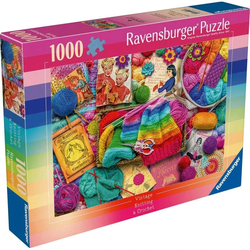 Ravensburger Vintage Knitting & Crochet 1000p
