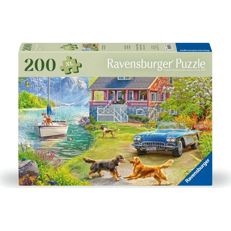 Ravensburger XL Puslespil 200 Brikker – Summer Lake House