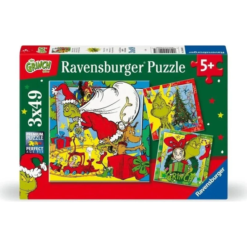 Ravensburger Grinch Puslespil 3x49 Brikker