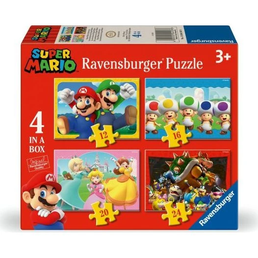 Ravensburger 4-in-1 Super Mario Puzzle Floor, 49 brikker
