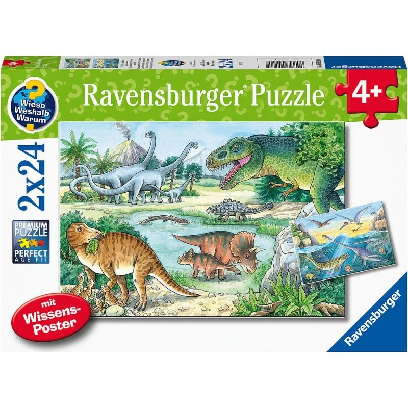 Ravensburger Dinosaurs Of Land And Sea 2x24p