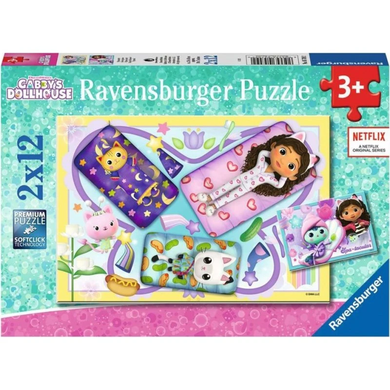 Ravensburger Gabby's Dollhouse Puslespil 2x12 brikker - 3+ år
