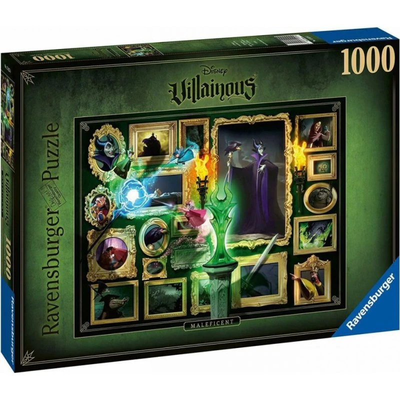 Ravensburger Villainous Puslespil 1000 Brikker - Maleficent