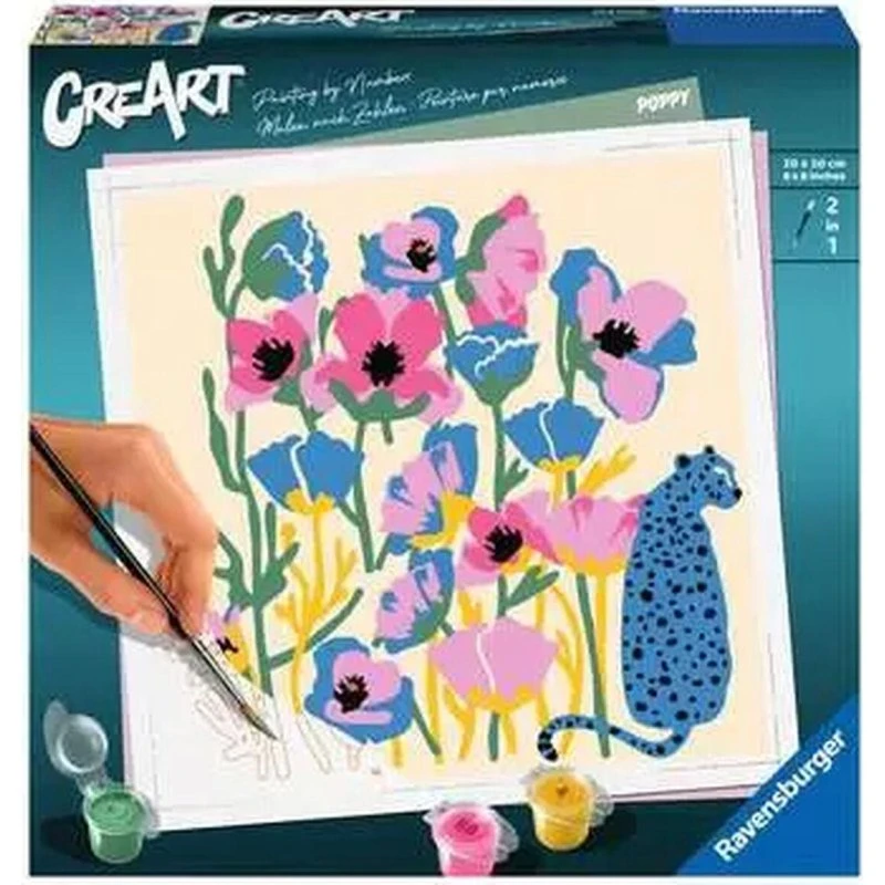 Ravensburger Flowers - Maling efter tal, multifarvet