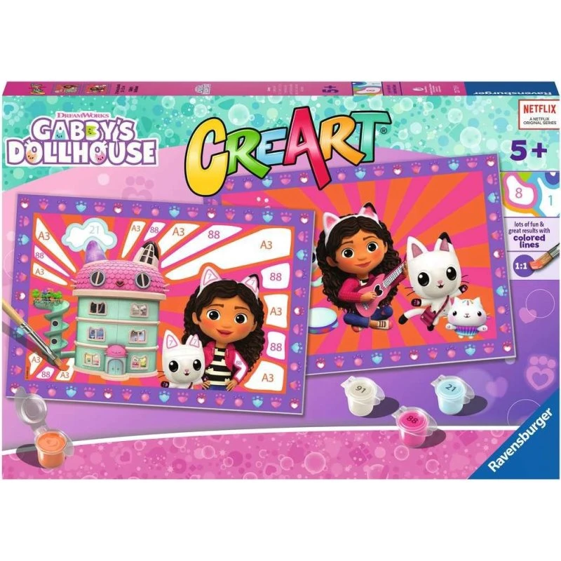 Ravensburger CreArt Gabby's Dollhouse Malesæt