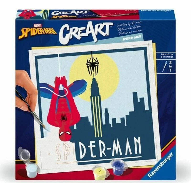 Ravensburger CreArt Spider-Man Maler efter Tal (20×20 cm)