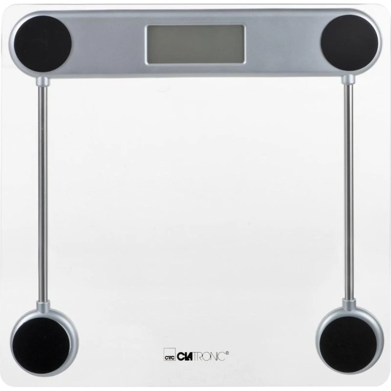 Clatronic PW 3368 Badevægt, Transparent/Sølv, 150 kg