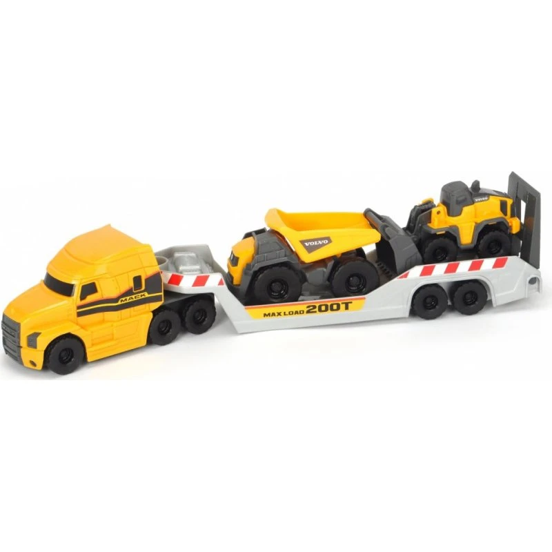 Dickie Volvo Micro Transporter med Arbejdskøretøjer, 32 cm