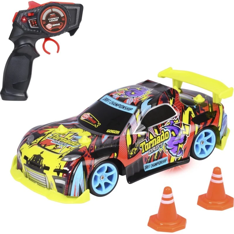 Dickie Tornado Drift RC Bil 22 cm, 2,4 GHz, USB-opladning