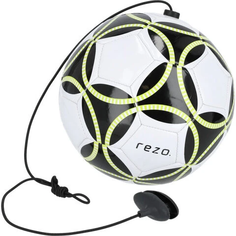 Rezo PVC-fodbold med elastikstrop (White/Black)