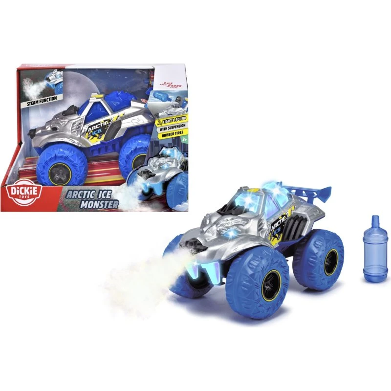 Dickie Artic Ice Monster Truck Legetøj med Dampfunktion, Blå, 3+ år