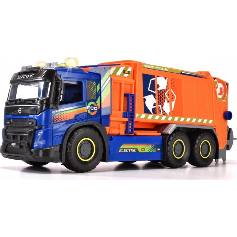 Dickie Volvo FMX Skraldebil Legesæt med Lys og Lyd, 56 cm, 3+ år