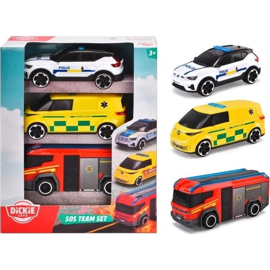 Dickie Toys SOS Team 3-pack SE