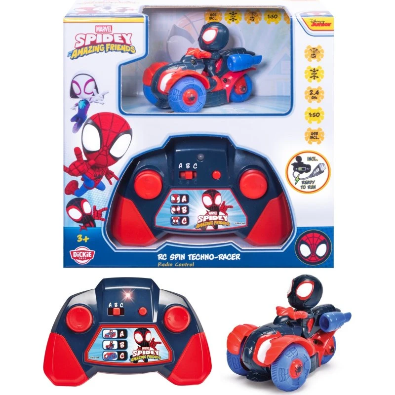 Dickie Toys Spidey Techno-Racer RC Bil 1:50