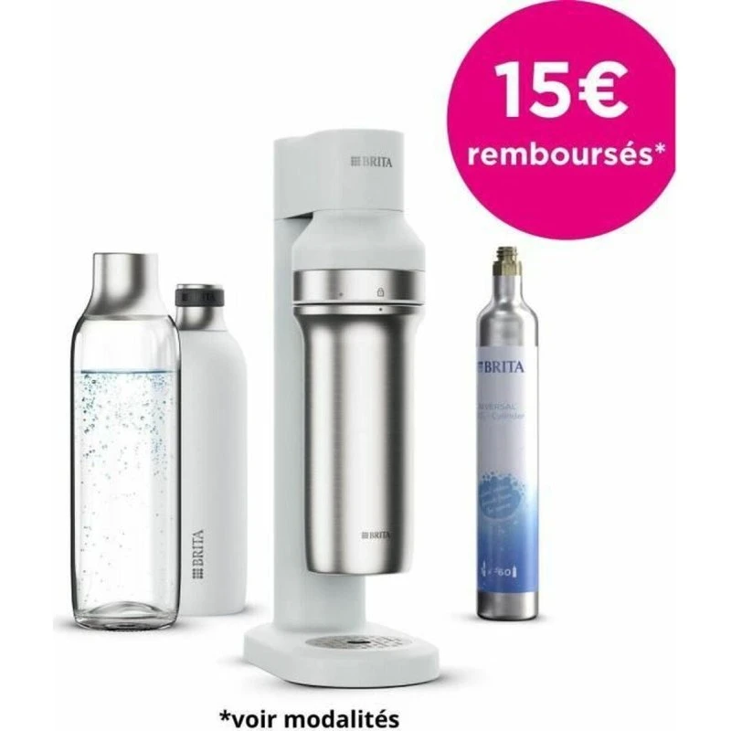 Brita sodaTRIO noir sodavandsmaskine – sort, med glasflaske