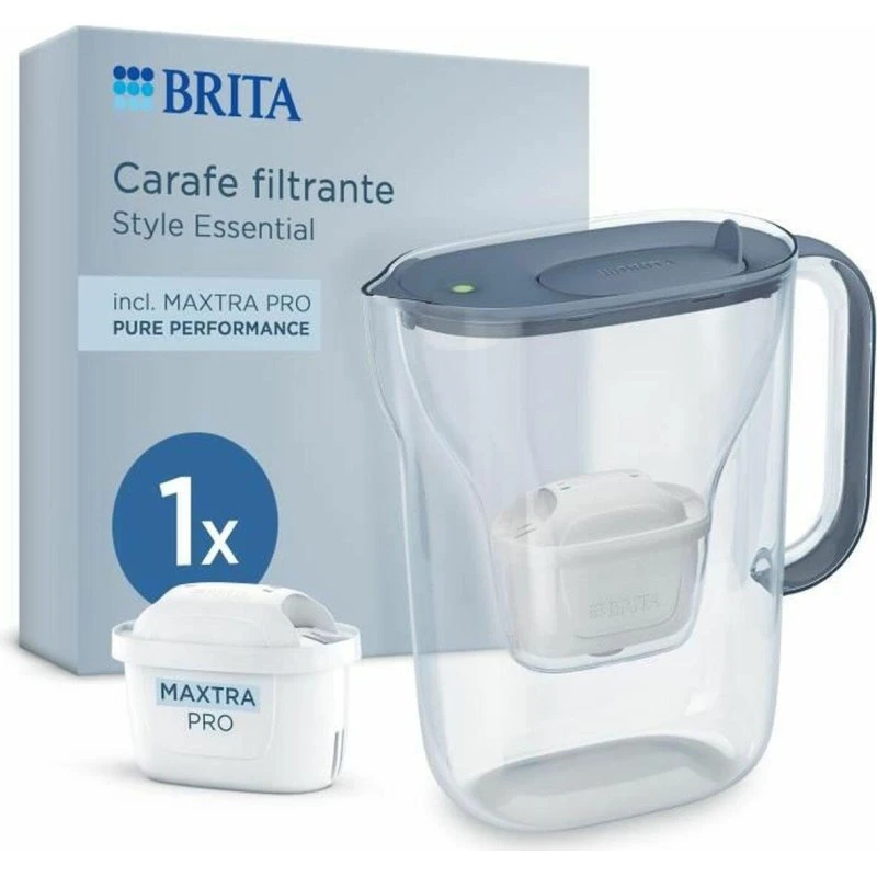 Brita Style Essential Vandfilterkande 2,4 L Stenfarve, Transparent