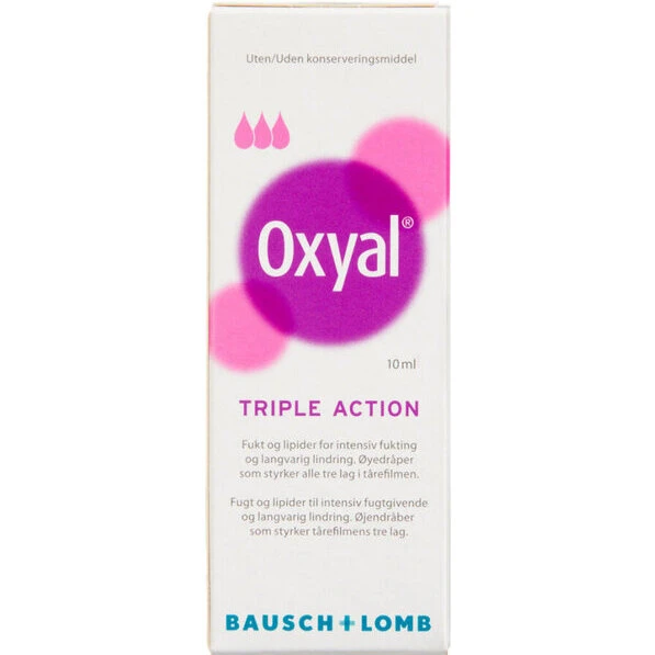 Oxyal Triple Action øjendråber 10 ml