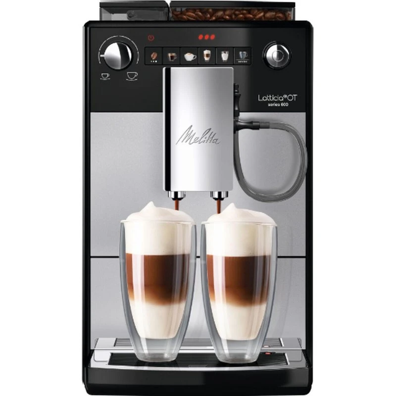 Melitta Latticia F300-101 fuldautomatisk kaffemaskine, sort/sølv, 1,5 L