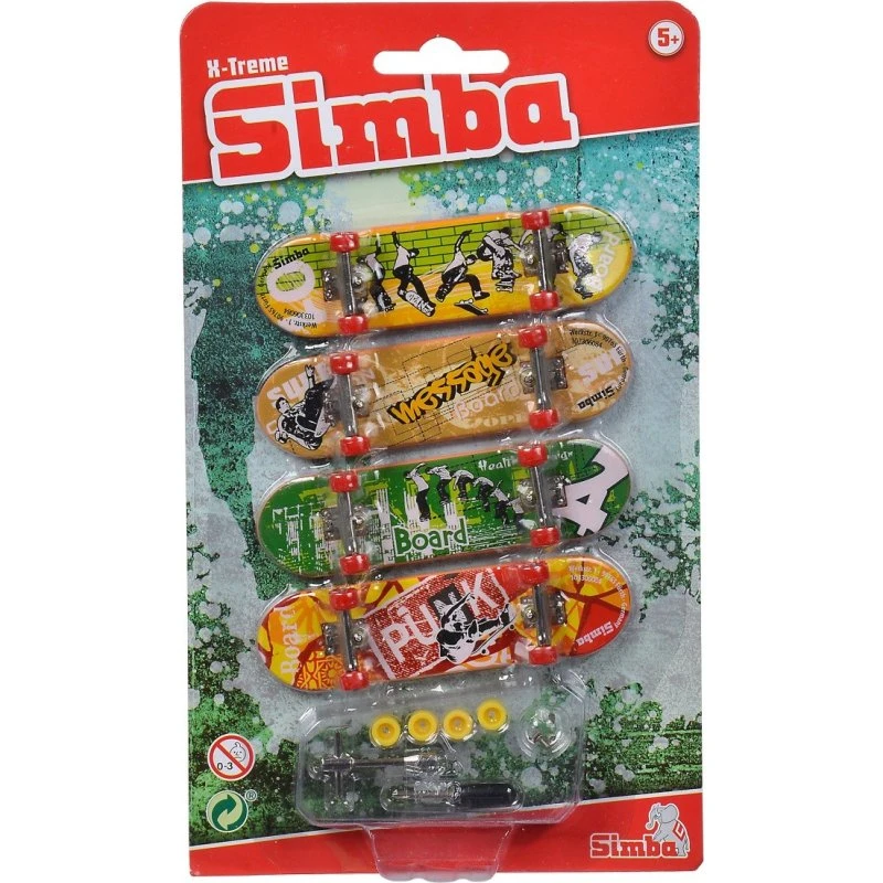 Dickie WOT Fingerskateboard Legesæt – 4 stk