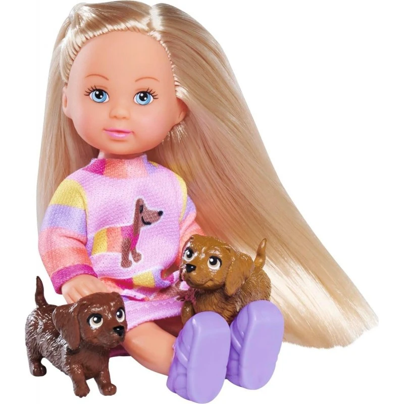 Simba Evi Love Dukke med Hundepasning, 3+ år