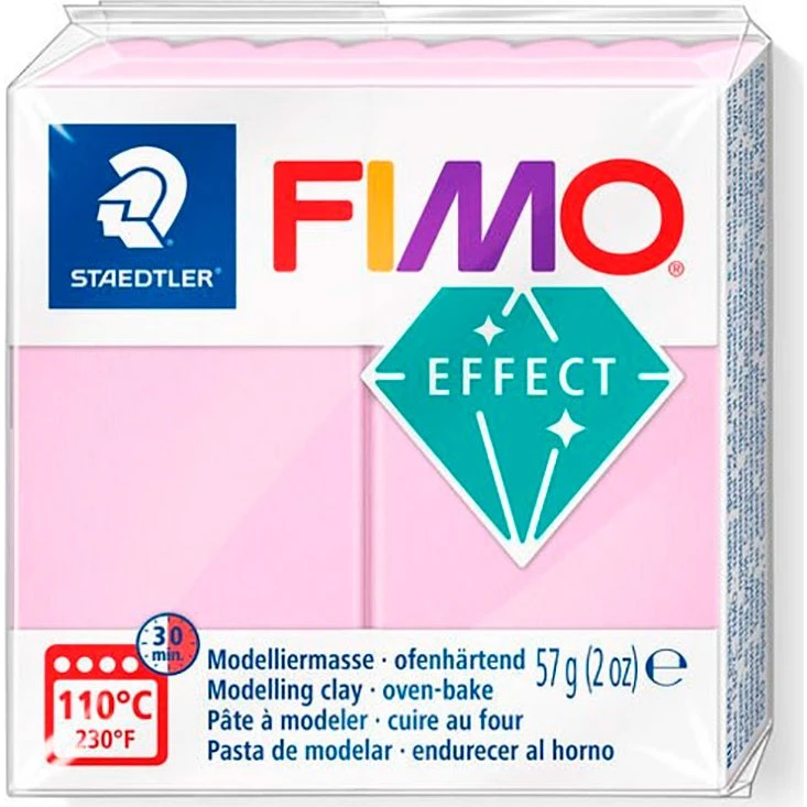 Staedtler FIMO Effect 57g Lyserød