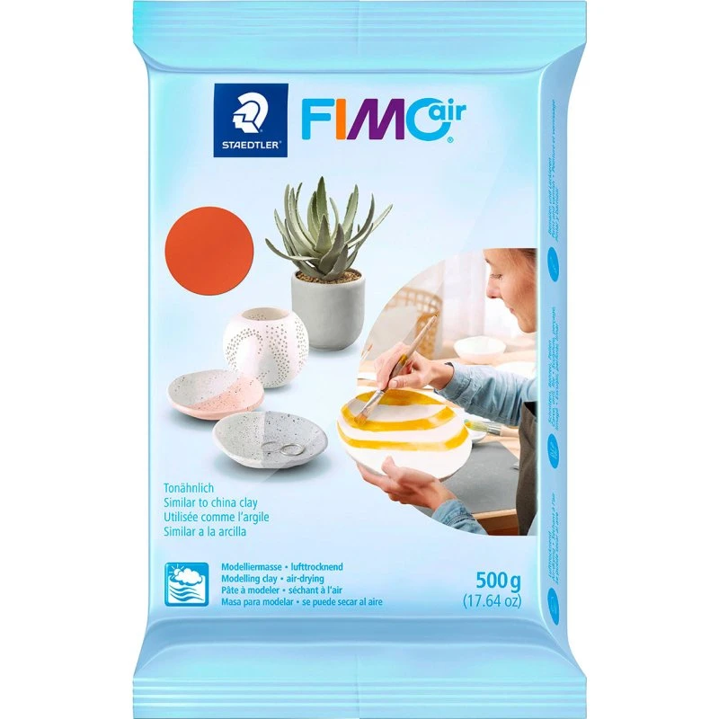 Staedtler FIMO AIR 500g Terracotta Lufttørrende Modellervoks
