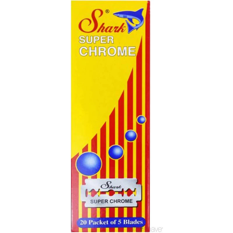 Shark Super Chrome DE-barberblade 100 stk (20x5)