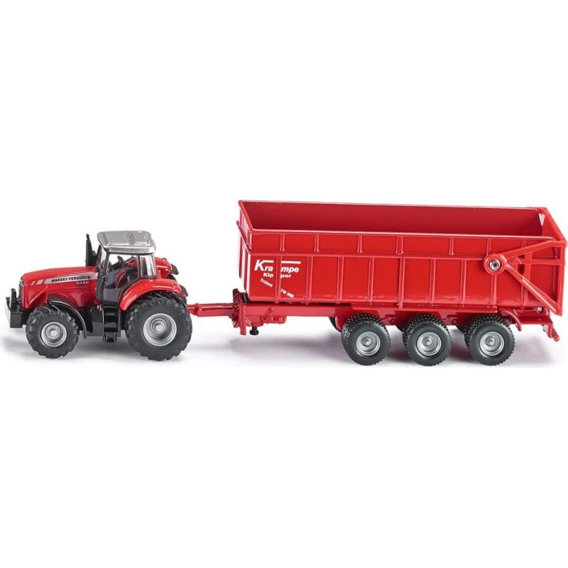Siku Massey Ferguson Traktor med M.F. Trailer 1:87