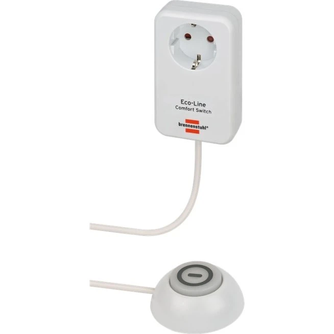 Brennenstuhl Eco-Line Comfort Switch Adapter EL CSA 1, 1,5 m, hvid