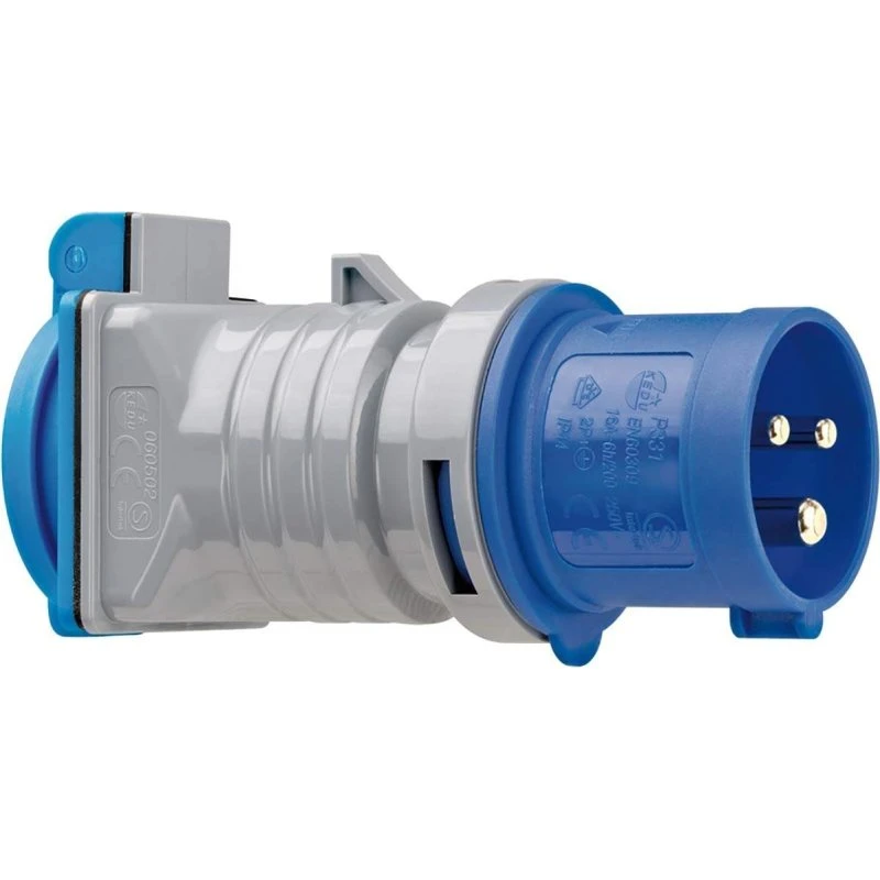Brennenstuhl 1080990 CEE-adapter IP44 230V/16A grå